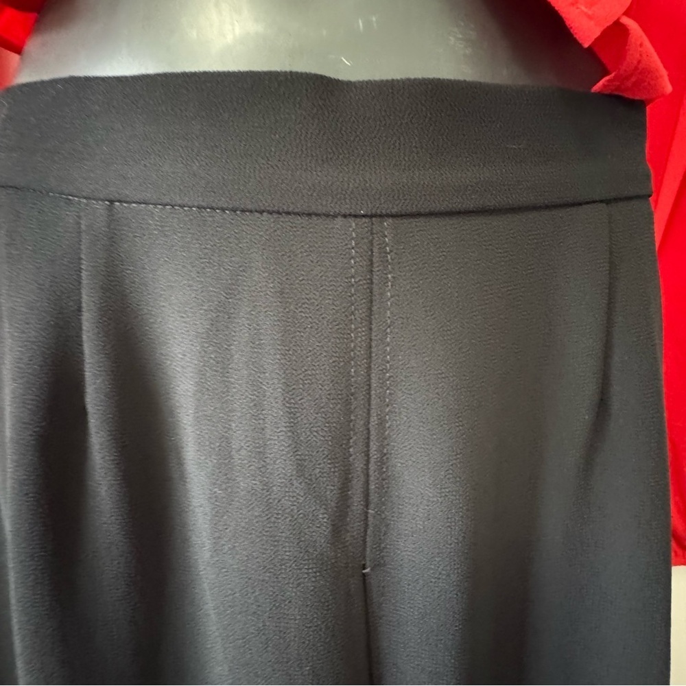 Joseph Ribkoff Black Wide Leg Pants with overlay chiffon - Picture 10 of 14